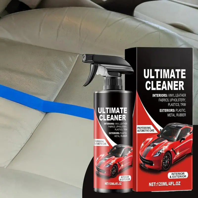 Car Interior Cleaner Leather Steering Wheel Cleaner Spray 120ml Steering Wheel Cleaner Spray Leather Sofa Stain Remover