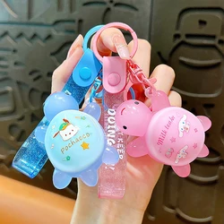 1PC Luminous Sanrio Little Turtle Keychain Cinnamoroll Pendant Children Anime Sanrios Women Keyring Cute Key Chain Gifts Toy