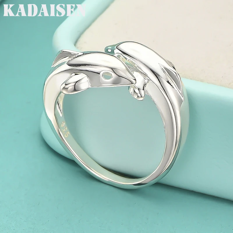 

Кольцо с дельфином из стерлингового серебра 925 пробы, простое, модное, изысканное, для студенток, в подарок девушке, ювелирные украшения, аксессуары для свадьбы и вечеринок