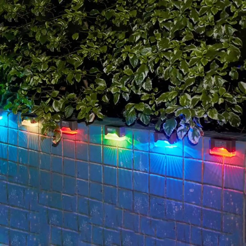 

4pcs LED Solar Lights Outdoor Waterproof Motion Sensor Deck String Solar Lights For Outside Yard Garden Stair Lamp Decor