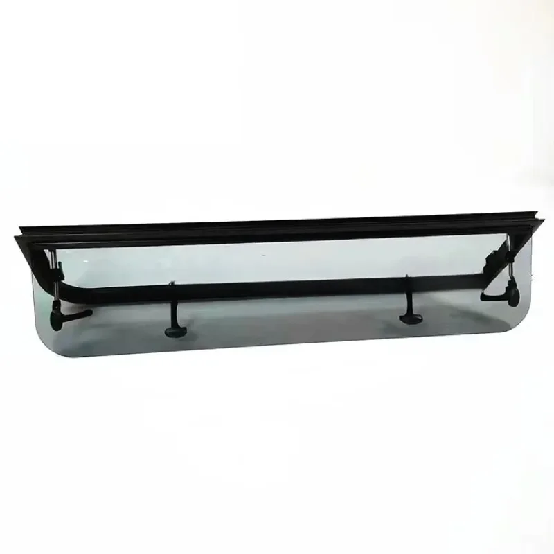 

800X295mm Heat Insulation Radius Design Vehicle Window with Adjustable Mounting Brackets Supplier