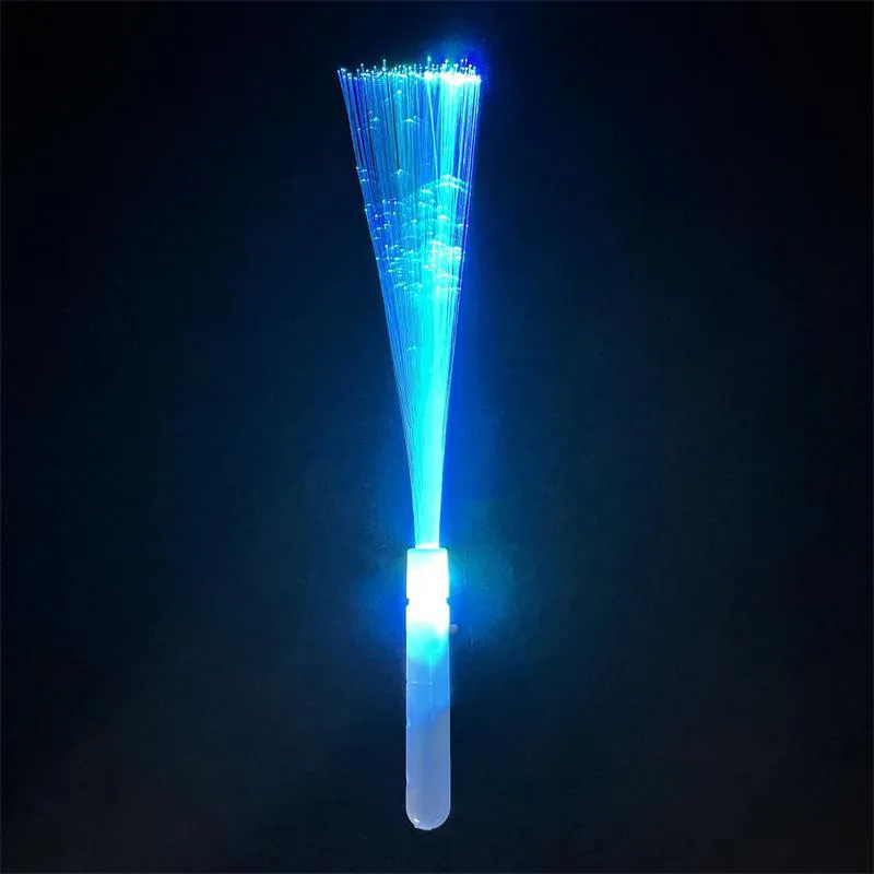 

20 Pieces Glow Wands Sticks LED Light Up Fiber Optic Toy Flashing Rod for Birthday Wedding Party Favors Battery Operated