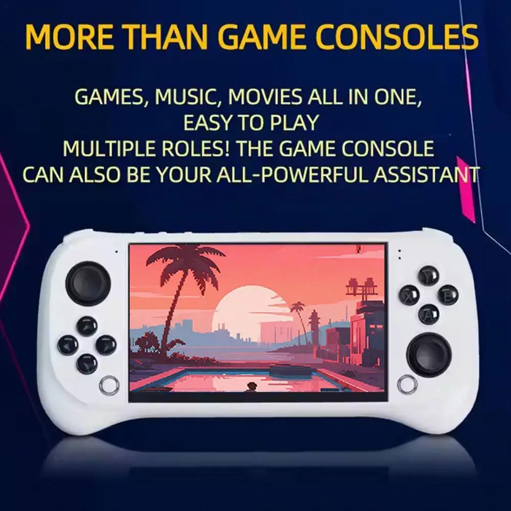 Портативная игровая консоль X53, 5,1-дюймовый игровой плеер высокой четкости, ностальгический портативный игровой контроллер в стиле ретро с игровым ресурсом
