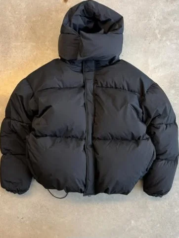 Хип-хоп Y2K Повседневное съемное теплое пальто с орсаженной шляпой Свободная посадка Длинная куртка с капюшоном для подростков Модный цвет