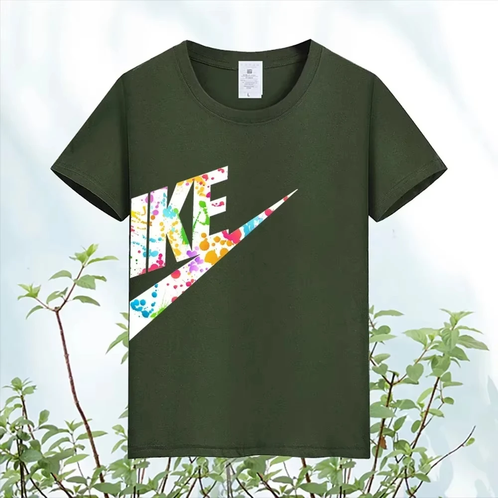 

2025 New Luxury Cotton High Quality Print Couple Tees Summer Harajuku For Men/Women Short Sleeve T-shirt Free shipping