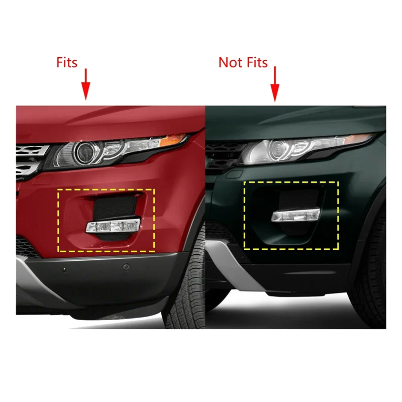 

WF-1Set Front Bumper Fog Light Lamp Grille Bezel Cover For Range Rover Evoque 2012-2015 LR057397 LR057396 LR026546 LR026545