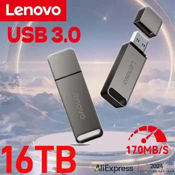 Lenovo U Disk 16TB Flash sürücüler yüksek hızlı aktarım 8TB USB 3.2 tip-c arayüzü 4TB 2TB 1TB USB sopa telefon taşınabilir USB bellek