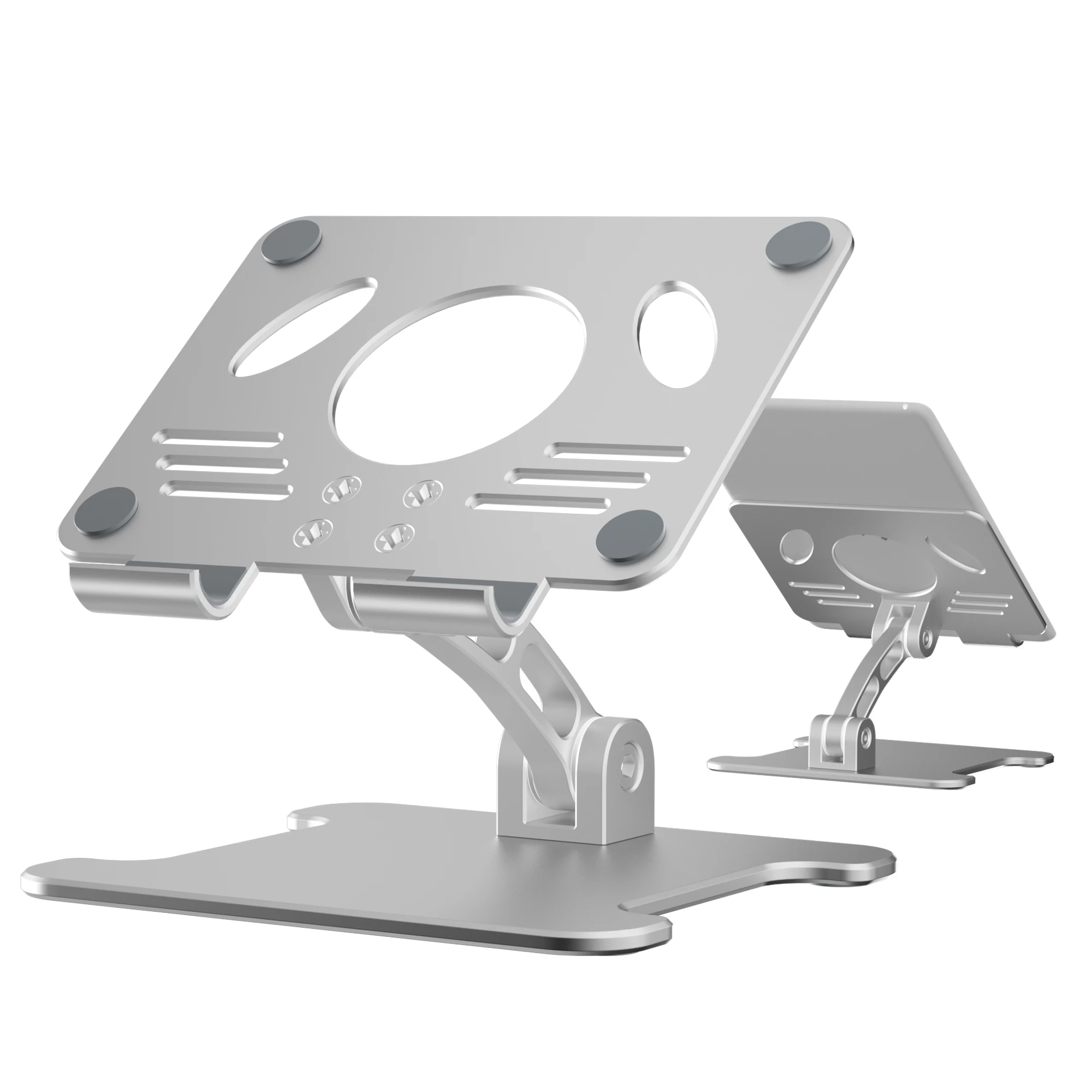 Desktop Angle Height Adjustable Aluminum Alloy Strong Holding Unversal Brand Fit Tablet Pad Stand Holder