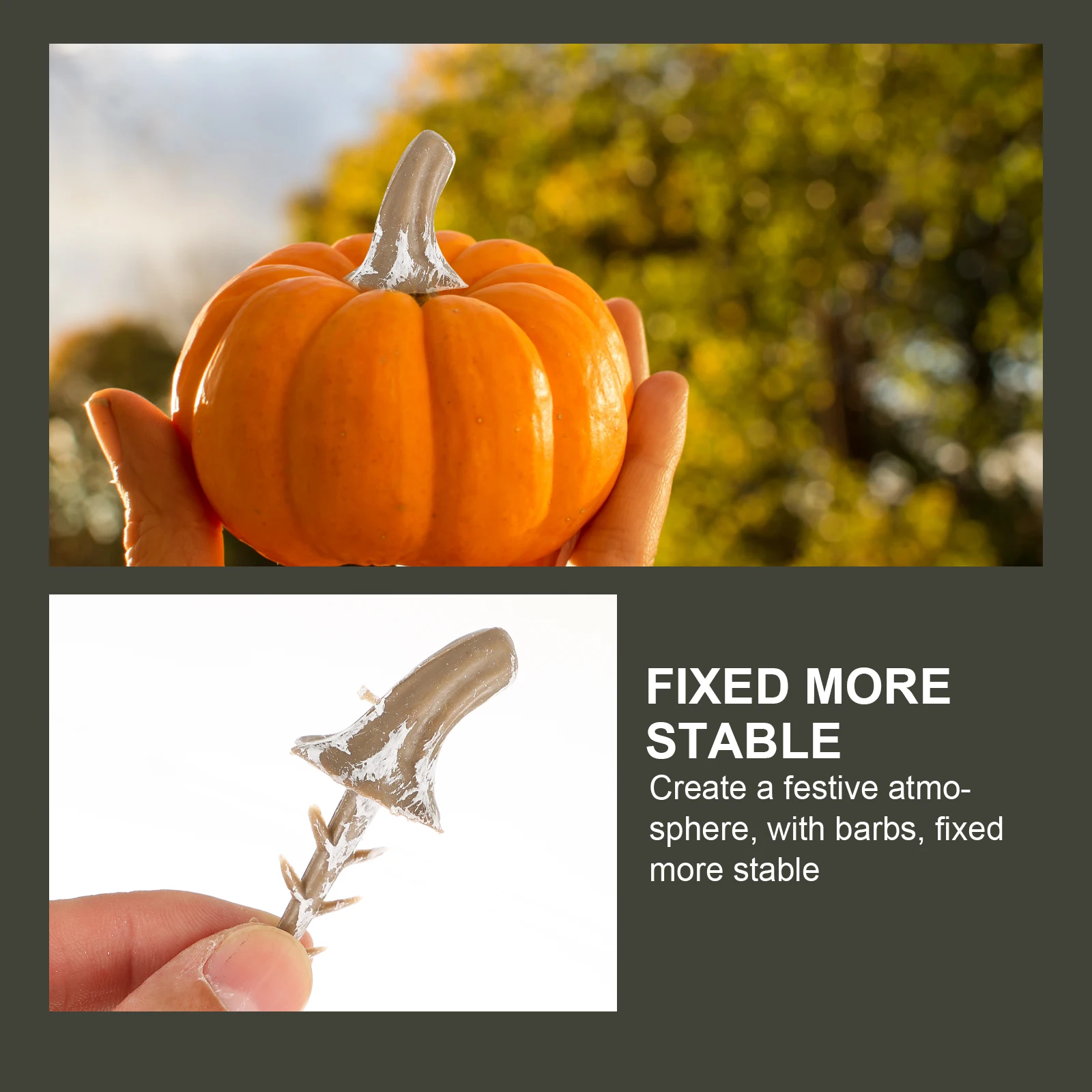 

Pumpkin Stem Decoration Plastic Stems Harvest Handle Fake Making Material Accessory DIY Halloween Supplies