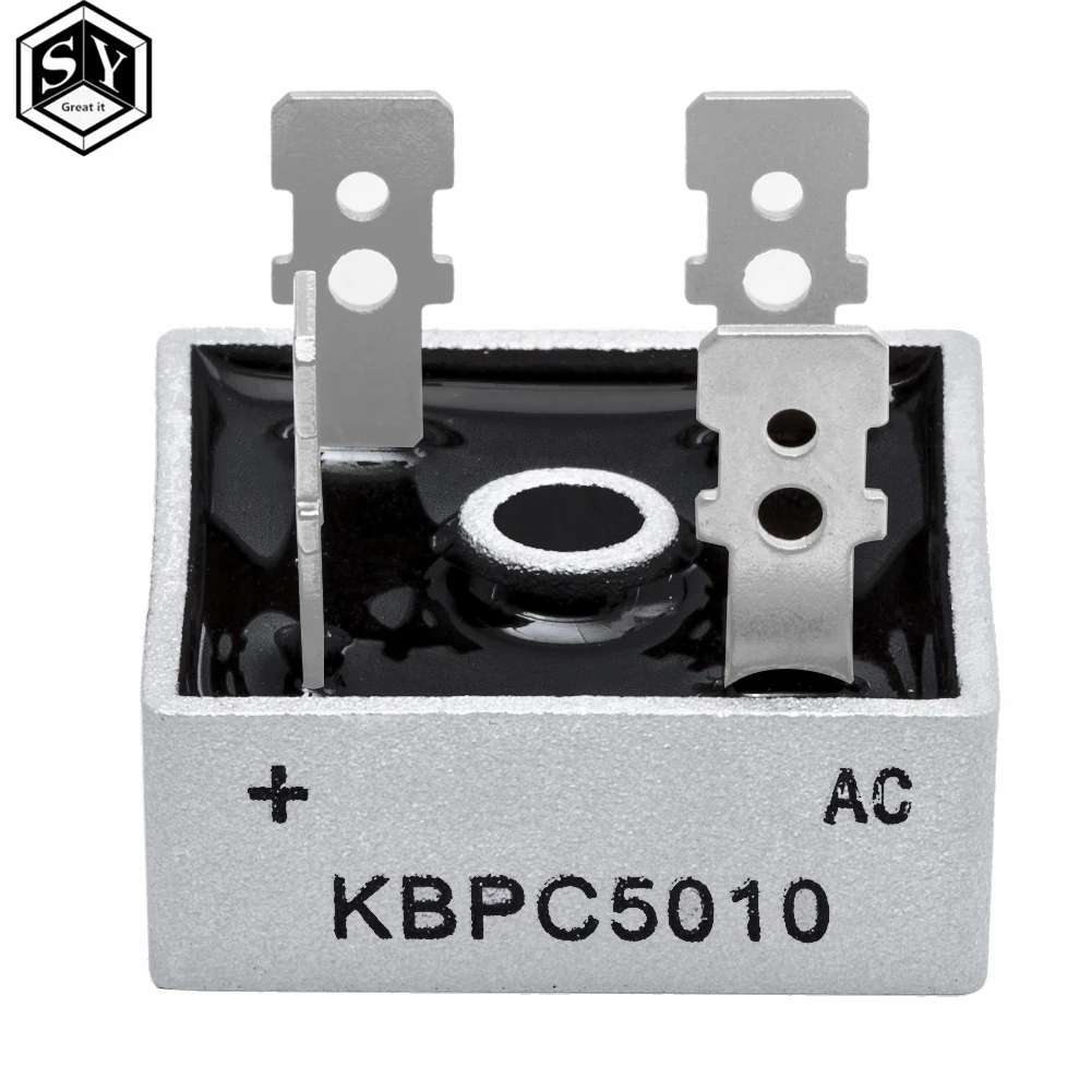 1PCS  KBPC5010 BRIDGE DIODE GPP 50A 1000V KBPC