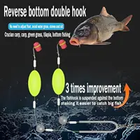 5/10Pcs Double Reverse Fishing Hook Off-Bottom Double Hook Rig Set: Ideal for European Carp Fishing, Bypass Weeds, Stones & Silt 3