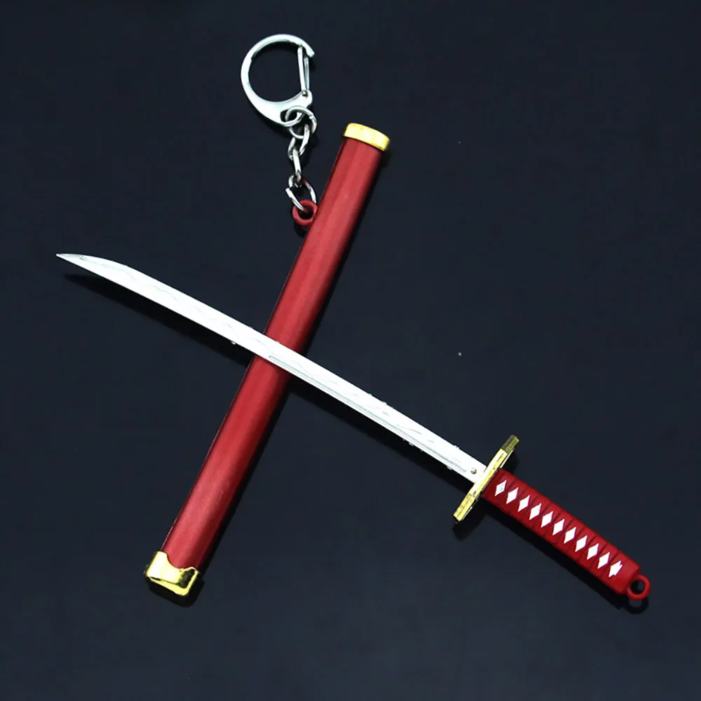 8 Styles Roronoa Zoro Sword Keychain For Women Men Buckle Toolholder Scabbard Katana Sabre Car Keyrings Gift Key Chains