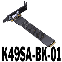PCIE 4.0 x4 Gen4 M.2 For NVMe to SFF-8611/8612 Adapter Riser OCuLink Graphics Card External Extension Cable 64Gbps