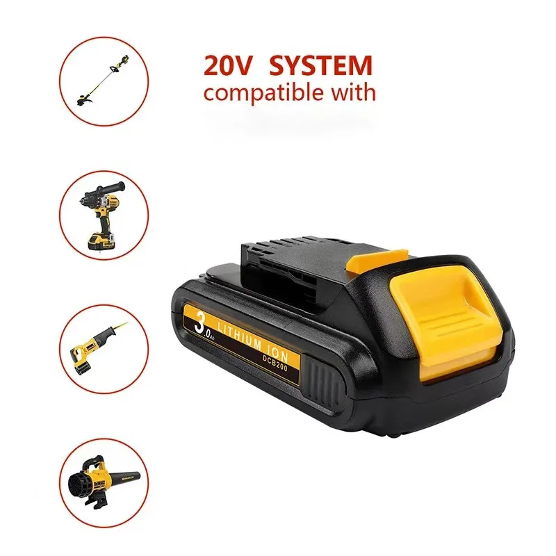 

100% DeWalt battery replacement 20V MAX 2Ah, suitable for DeWalt 20V cordless drill impact driver 18650 lithium-ion battery