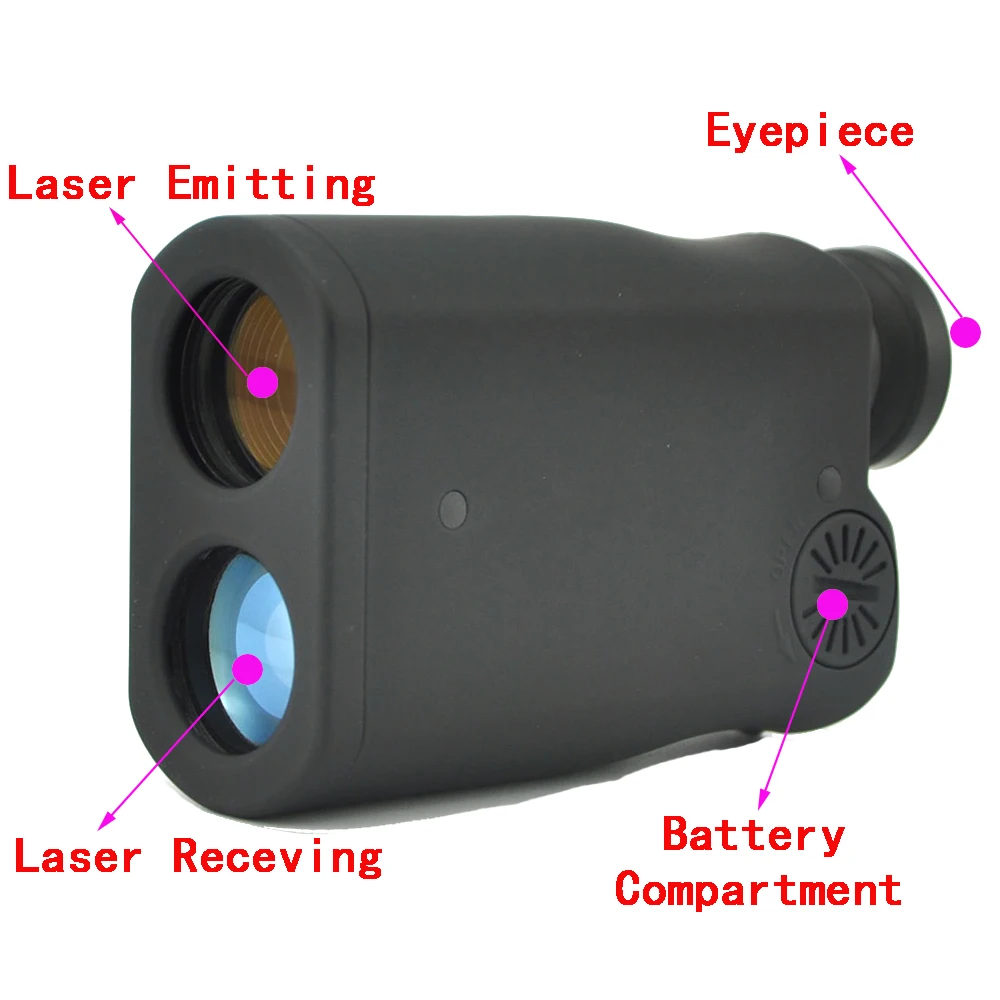 Visionking المحمولة 8x30 ليزر Rangefinder LCD 1500 متر مقياس مسافات 7 °   مجال الرؤية FMC الصيد التكتيكي في الهواء الطلق جولف أحادي العين