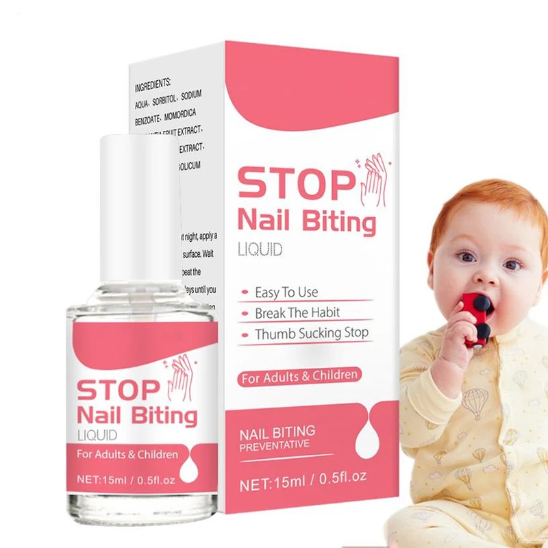 Stop Nail Biting Liquid 0.5fl oz Anti Bite Nail Polish Anti Nail Biting For Kids Care for All Ages