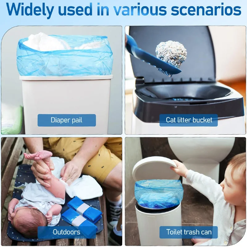 Diaper Pail Replacement Bag Garbage bag Compatible with Tommee Tippee Sangenic Simplee and Twist&click and Sangenic Tec Pail view 5