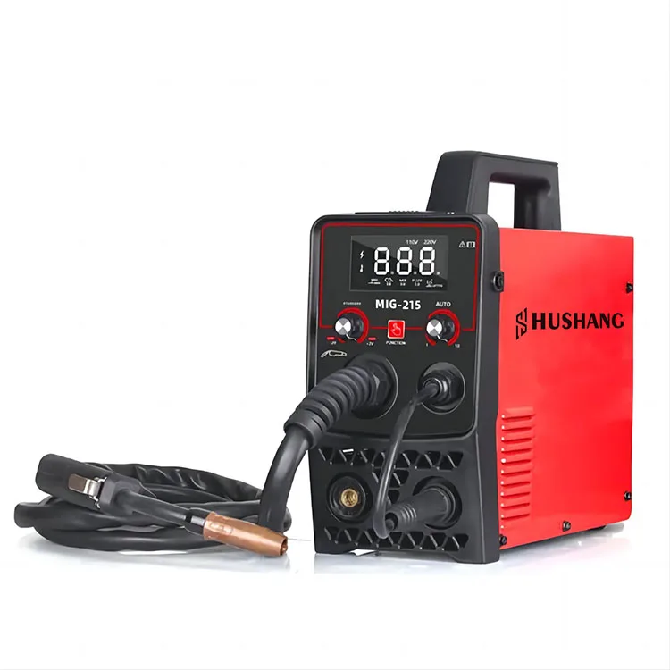 Digital Electric 220V 120A Flux CO2 Core Wire Zx7 Stick MMA Soldador MIG Welder No Gas MIG Welding Machine Gas and Gasless