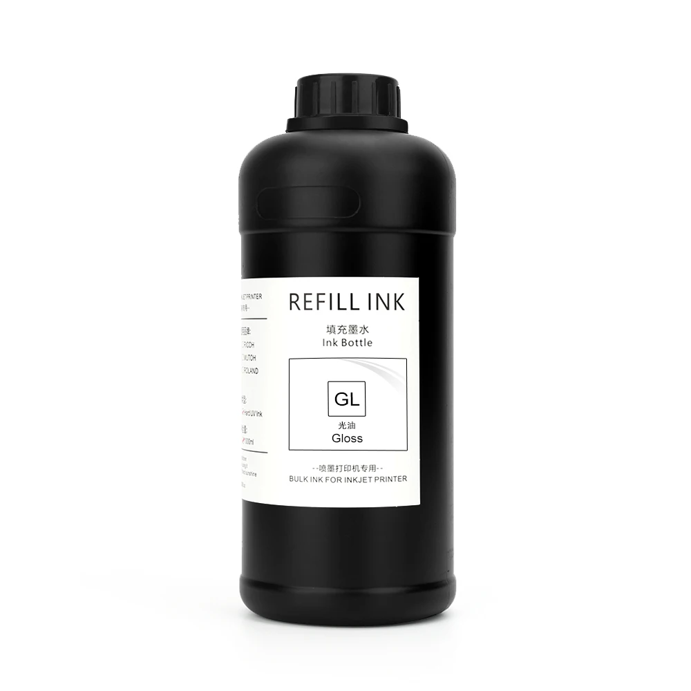 1000ML UV Ink For Ricoh G5 G5i G6 Printhead Gen3 Gen4/4L Gen5 Gen5i Gen5S Gen6 Rigid Soft Hard UV Ink 1000ML LED UV INK