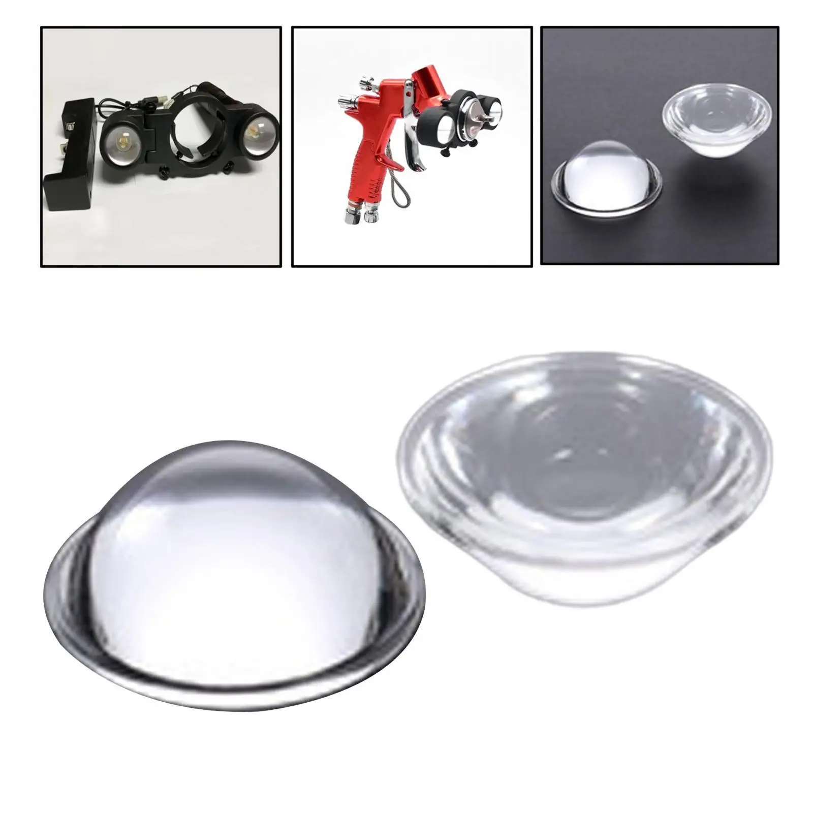 Paint Spray Fill Light Plano Convex Lenses Clear Automotive Paint Tools Spare Parts Painting Tools Lighting Replaces Glass