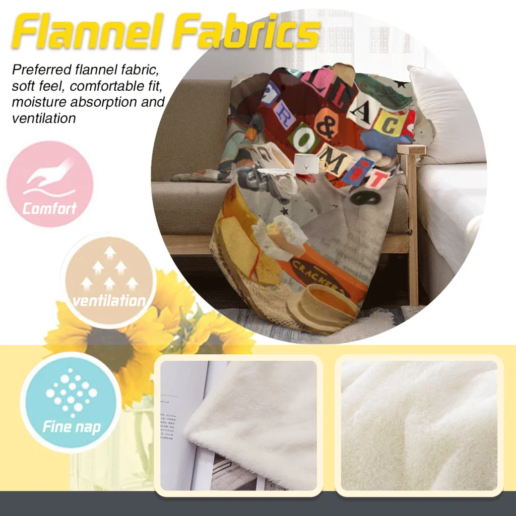 جروميت-بطانية مريحة من الفانيلا ، بطانيات رمي ناعمة ، منزل دافئ وديكور ، لحاف