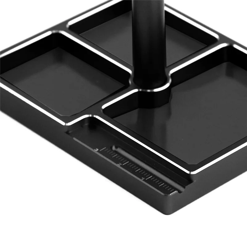 Цельная рабочая подставка, ремонтная станция, дисплей, платформа, черный металл для 1/18 1/24 радиоуправляемого автомобиля TRX4M SCX24 AX24 FCX24