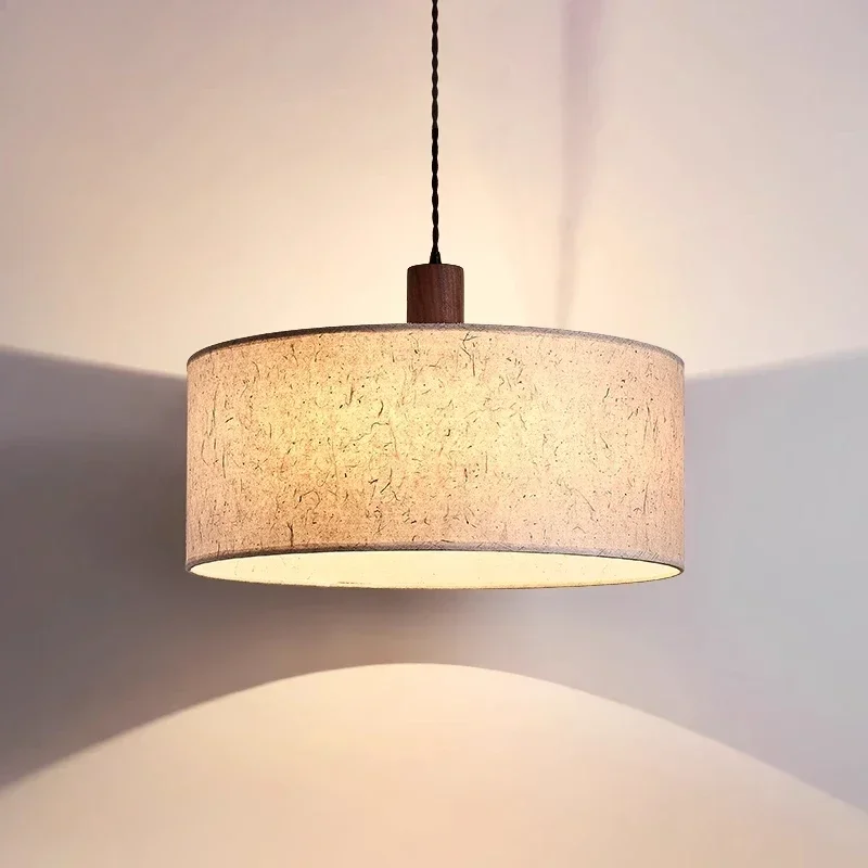 

Rice Paper Wabi-sabi Style Chandelier Lamp Retro Cream Japanese-style Bedroom Study Lighting Room Decor Lighting for Living Room