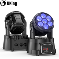 U`King 1/2Pcs 105W Moving Head Stage Lights 7X15W RGBW LED Beam Spotlights For DJ Disco Music Party Dance Club Stage Lighting