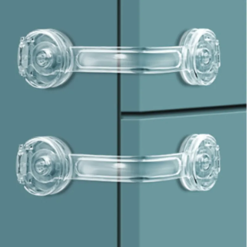 

8pcs Easy Installation Safety Drawer Locks-Transparent Durable Material Anti-Opening & Pinch Protection Refrigerators & Drawers