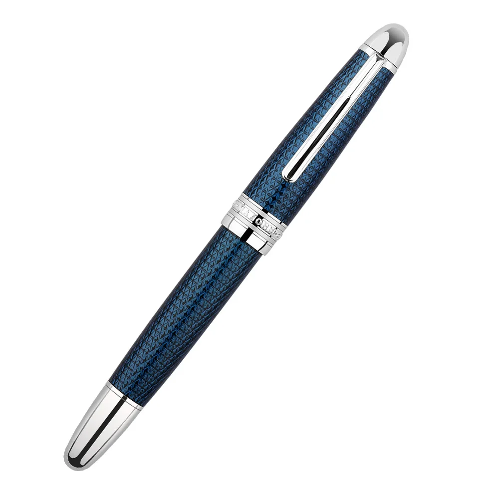 

MAJOHN P136 Twilight Blue Hour Piston Fountain Pen No.6 EF F Nib Luxury Resin Coated Metal 3D Anti Slip Grip Writing Gift Pen