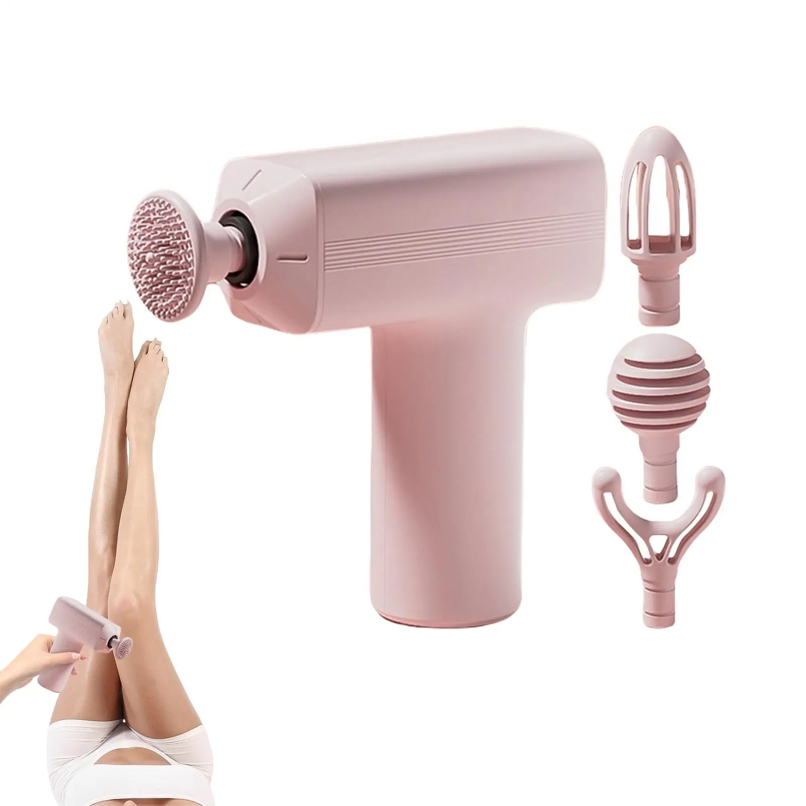 

Deep Tissue Massager Fascia Relaxation Machine Rechargeable Quiet Muscle Massager With 4 Heads For Gym Sports Home Travel