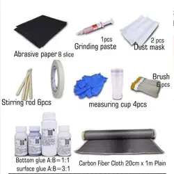 Carbon Fiber cloth Handmade Coating process DIY Kit suitable for initial enthusiasts