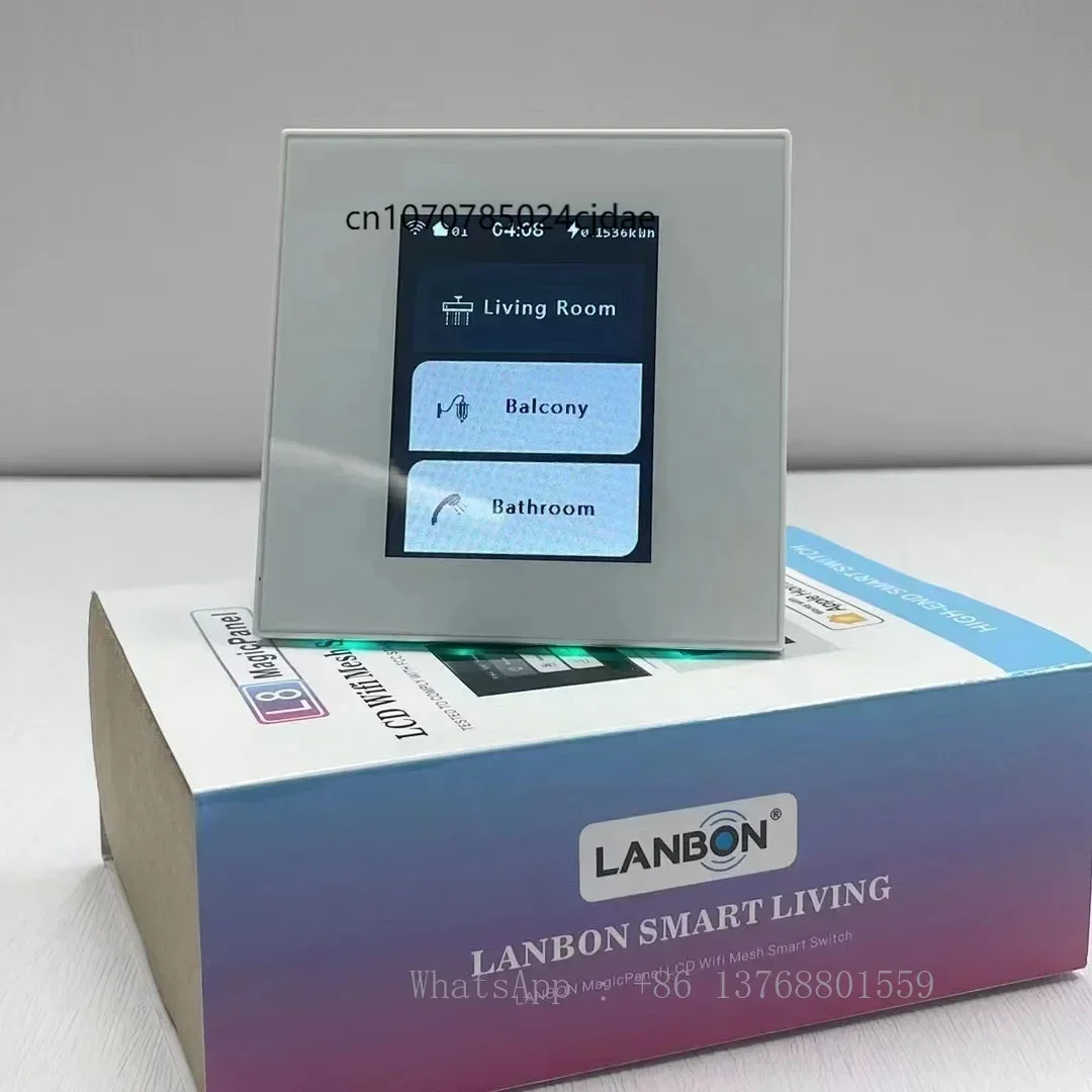 Lanbon L8 Smart Switch Apply To Hotel Project Wifi Wall Switch LCD New Technical Work With Alexa Smart Switch