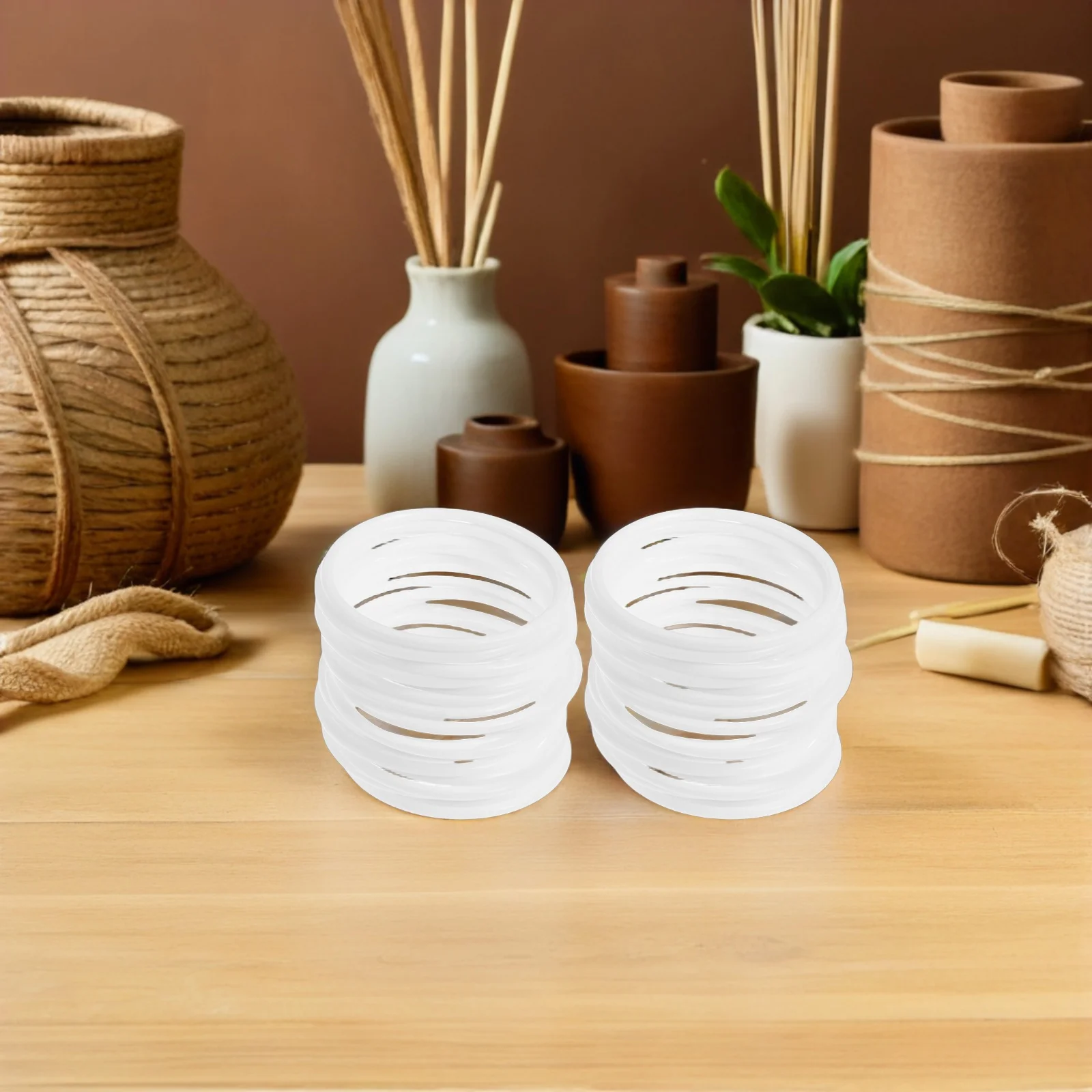 30 قطعة حلقات بلاستيكية للحرف اليدوية التطريز الأطواق عبر غرزة العرض قواعد الماسك حلم حلقات بلاستيكية الأزهار هوب #5