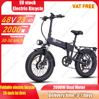 Ridstar H20 PRO E-Bike 2000W Dual Motor 48V23Ah Battery Mountains Electric Bicycle 20 Inch All-terrain Tires Fold Electric Bike