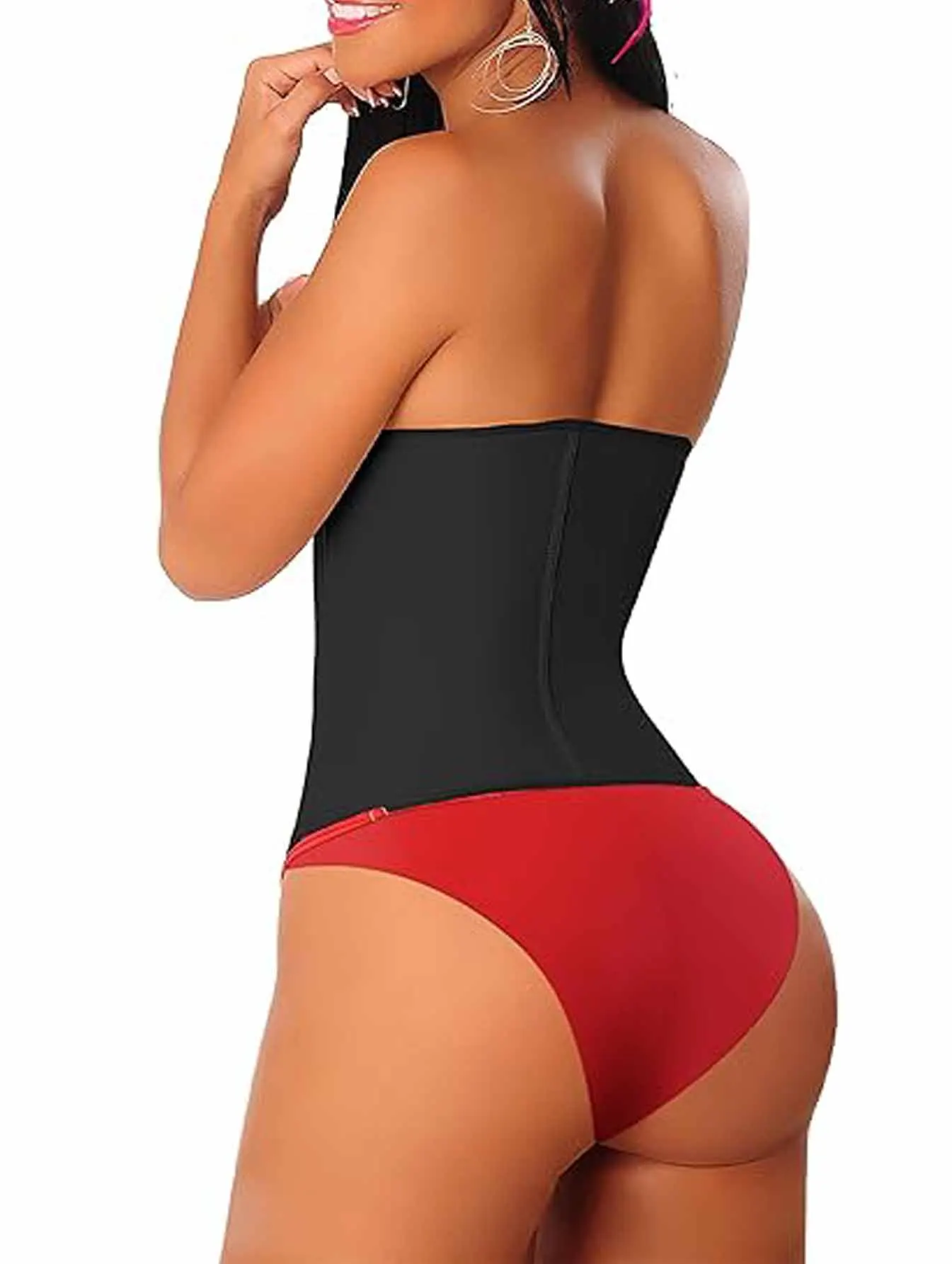 Corsetto di corte europeo e americano di nuovo stile con fibbie a tre file, cerniera e cintura in vita - Intimo modellante per il corpo, Addome-Tig