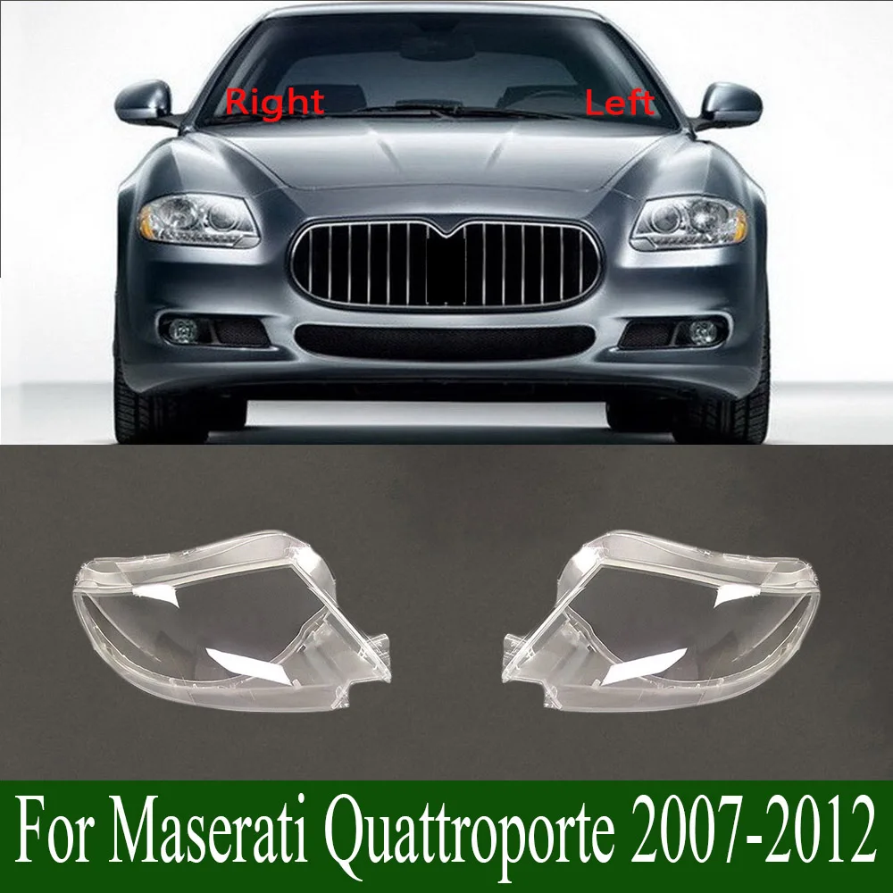 

For Maserati Quattroporte 2007-2012 Front Headlight Cover Transparent Shade Lampshade Headlamp Shell Lens Plexiglass