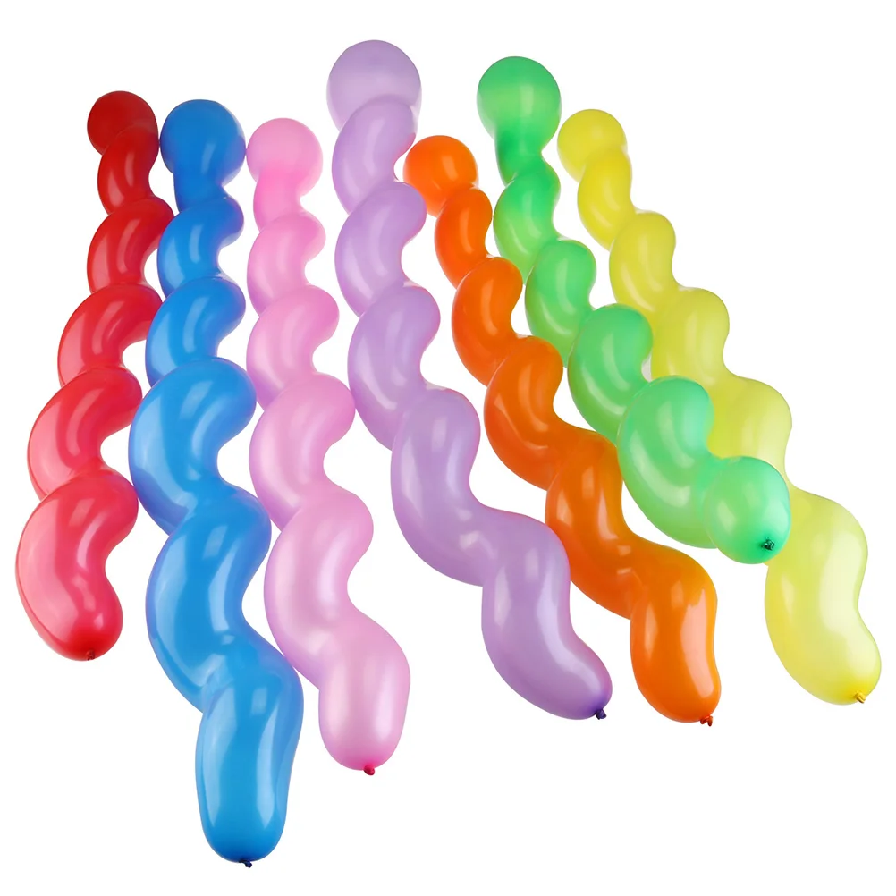 

100Pcs Long Spiral Balloons 2.6g Heavy Duty Latex Safe for Children Adults Ideal for Party Favors Carnival Events Balloon