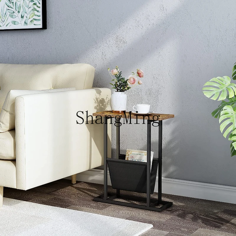 SM household good-looking bedside table cabinet rectangular sofa side table with cloth bag storage cabinet