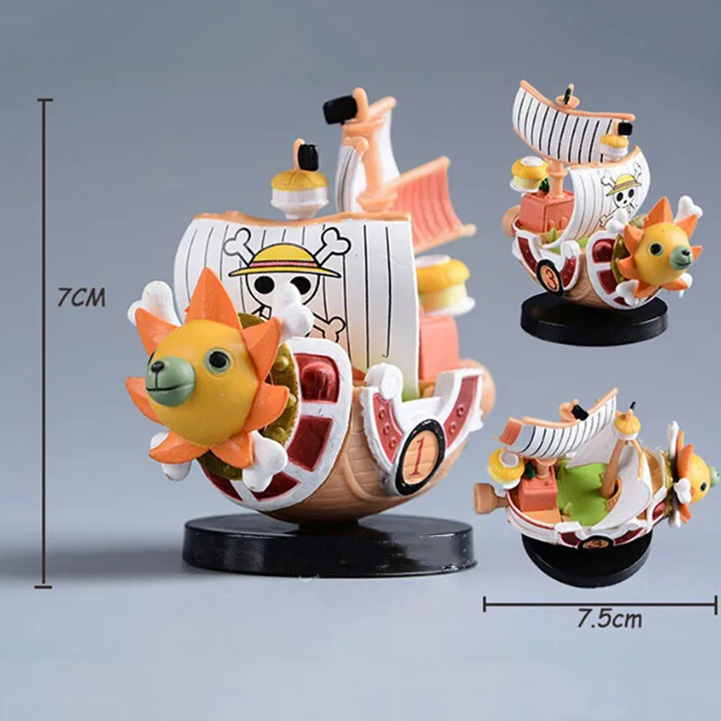 One Pieces Pirates Boat Going Merry/ Thousand Sunny Grand Pirate Ship Action Figure Cartoon Figure Collectible Model Toy