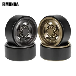 Aluminum 1.9'' Beadlock Wheels Rim with Nut Caps Scale Hardware for 1/10 RC Car Crawler TRX4 SCX10 Wraith Capra TF2 D90 EX86190