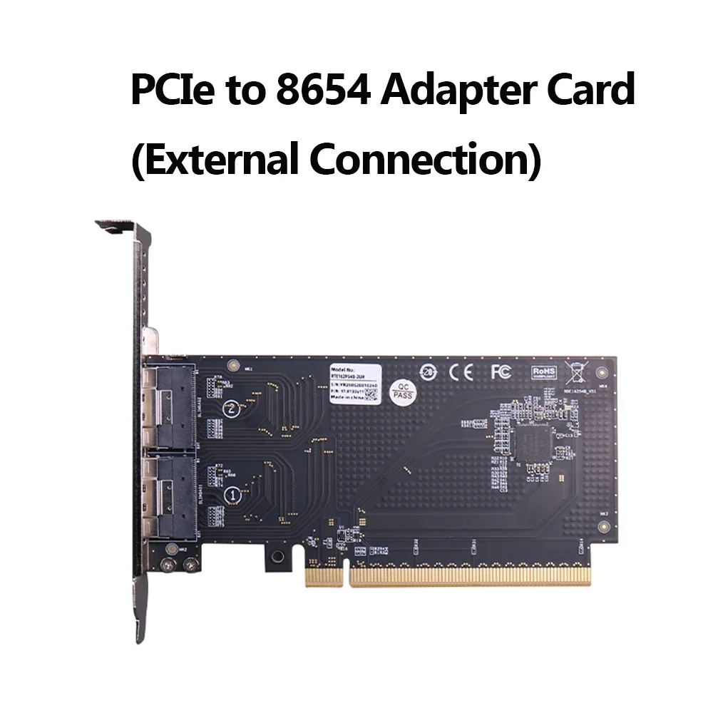 SXM2 To 2x SFF-8654 X16 PCI-E Adapter Card Board for Nvidia P100
