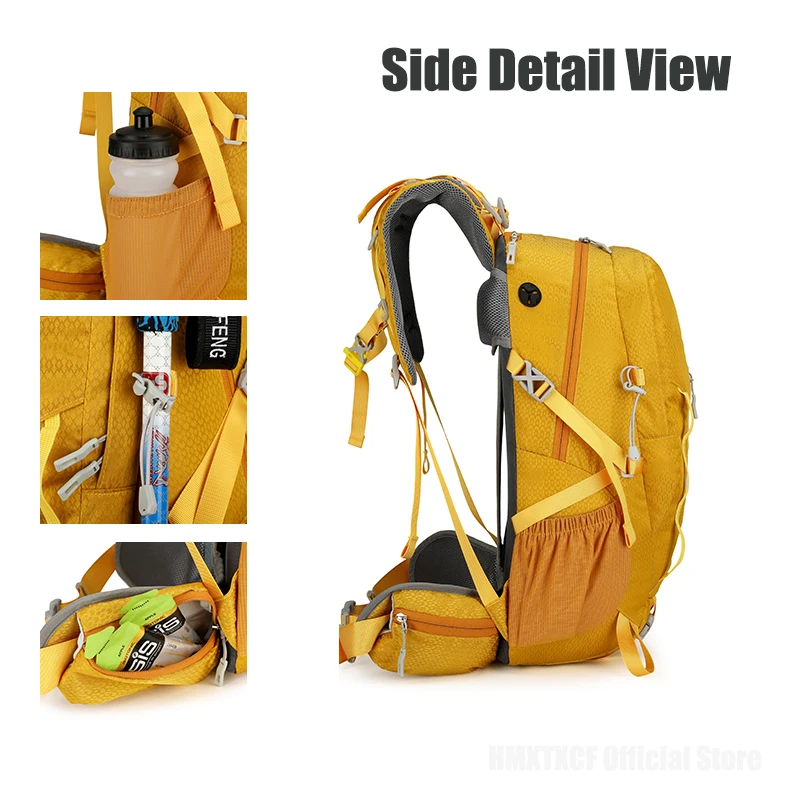 المشي لمسافات طويلة تخزين على ظهره قوي 40 لتر حقيبة السفر التكتيكية على ظهره الرحلات على ظهره تسلق الجبال المشي لمسافات طويلة التخييم على ظهره #4