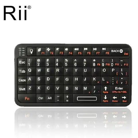Rii 518BT clavier Bluetooth Mini clavier sans fil souris pavé tactile à distance pour Android TV Box PC