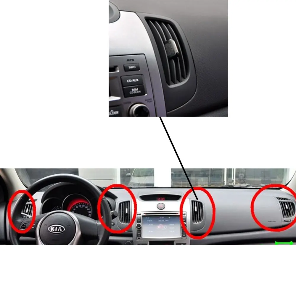 フロント列,エアコン,クロームプレートを備えた風左/右空調は,起亜向けに特別に設計されています