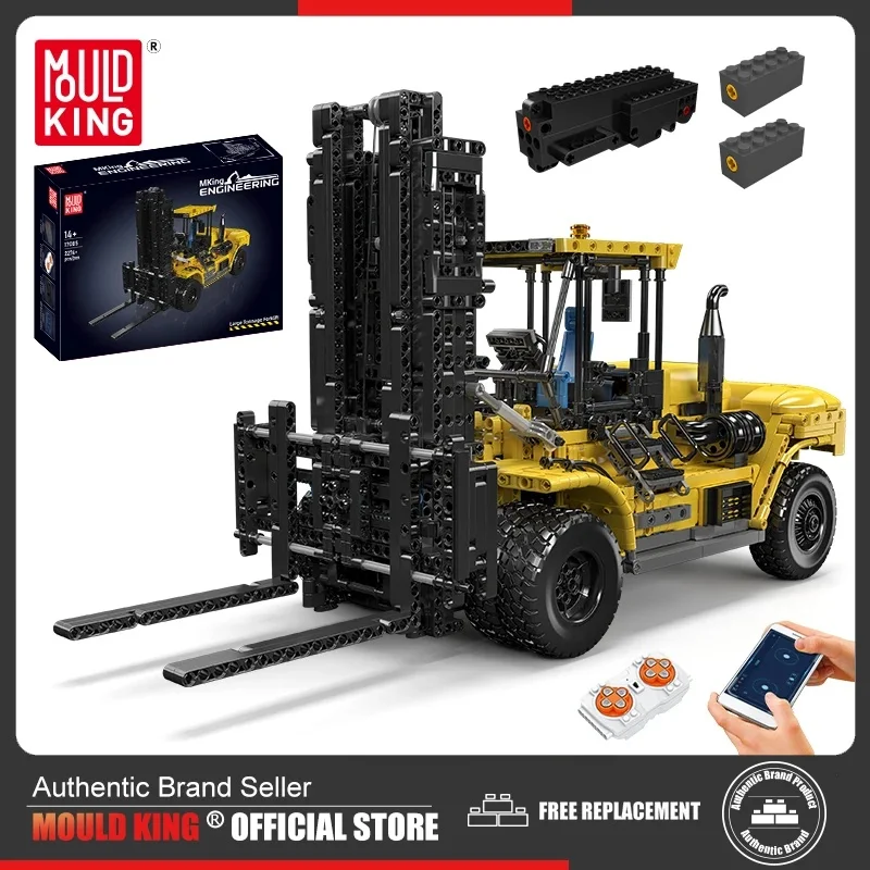Mould King 17085 Technical Car Toys The Engineering Vehicles RC Forklift Truck Building Block Assembly Brick Set For Adult Gifts