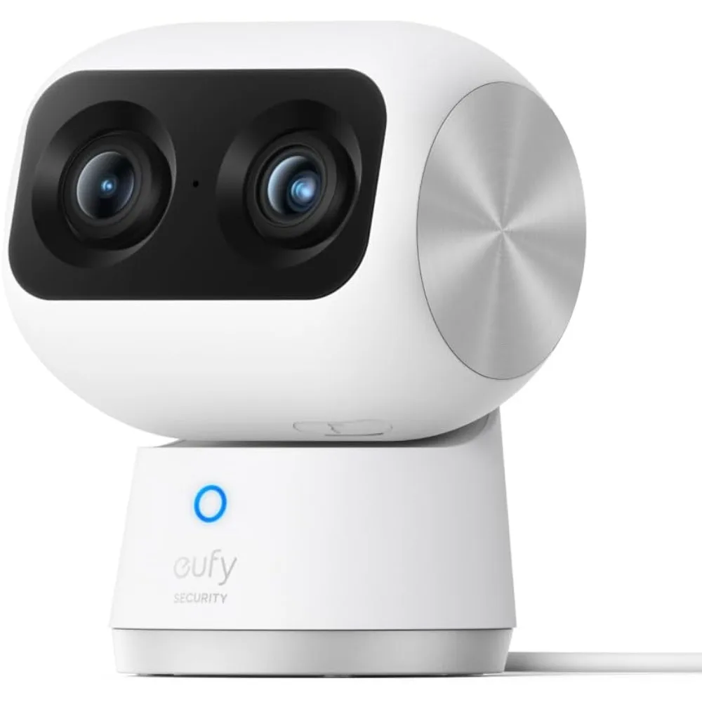 

Indoor Cam S350, Dual Cameras, 4K UHD Security Camera with 8× Zoom, 360° Camera, Baby Monitor, Pet Camera