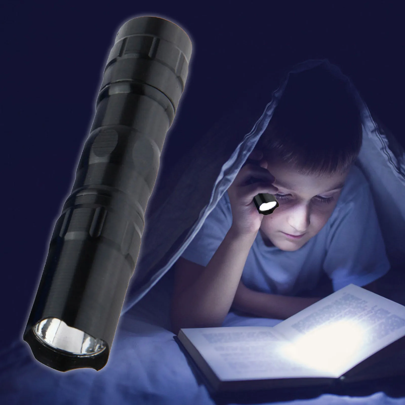 Mini LED Flashlight Torch Normal Brightness Uses AA Battery Camping Hiking Emergency Light Source Portable Flash Light Torches