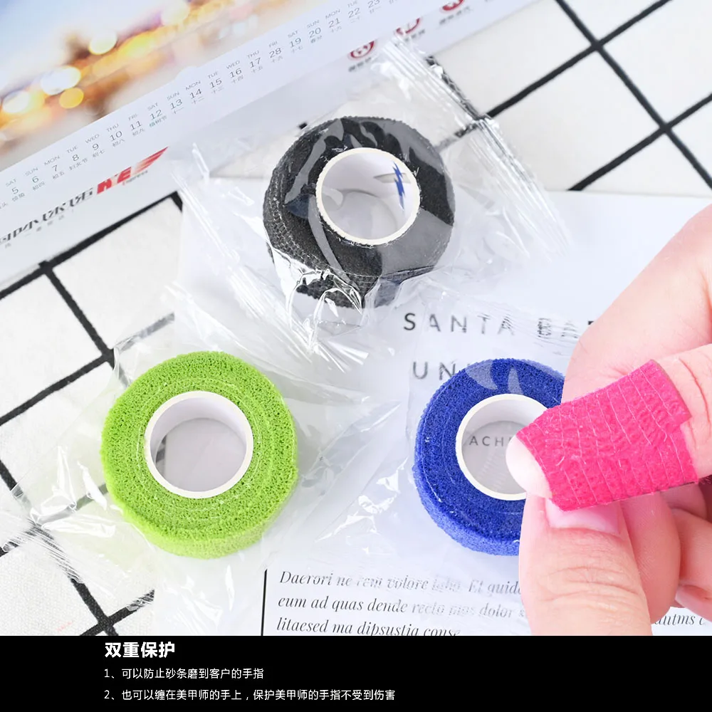 Bande adhésive élastique pour les ongles, 4 rouleaux, bande adhésive auto-adhésive, accessoire de Protection des doigts, pour le sport