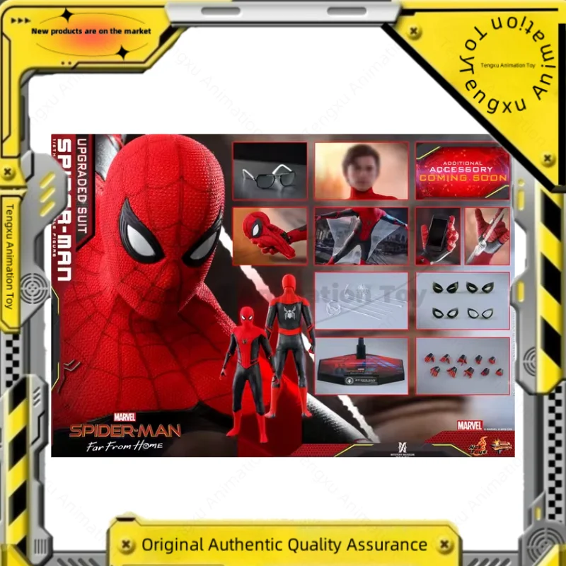 

【Spot Goods】Hot Toys HT 1/6 MMS542 Spider-Man: Far From Home Red & Black Spider-Man Enhanced Suit Action Figure Collector's Gift